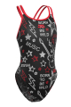 Купальники спортивные принтованные (юниоры) Crossback junior HiClo N7
